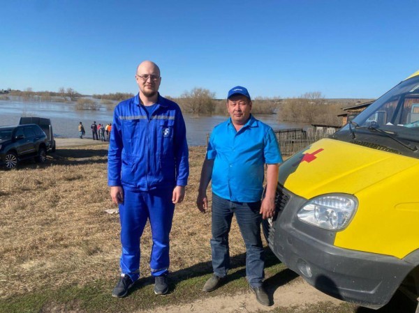 Дежурство медиков организовали на переправе в селе Клепиково Ишимского района