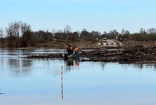 На реке Ишим рядом с селом Балаганы устраняют затор На реке Ишим рядом с селом Балаганы устраняют затор