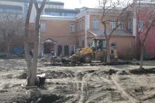 Демонтажные работы начались в&nbsp;сквере Леонида Згерского в Тюмени