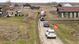 Фотогалерея: автопробег "Бессмертный автополк" в Вагайском районе