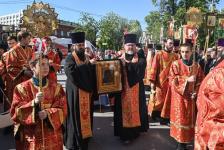 Икону Казанской Божией Матери встретили в Свято-Троицком мужском монастыре в Тюмени