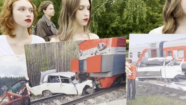 Дефиле на железнодорожном переезде Винзили устроили тюменские модели