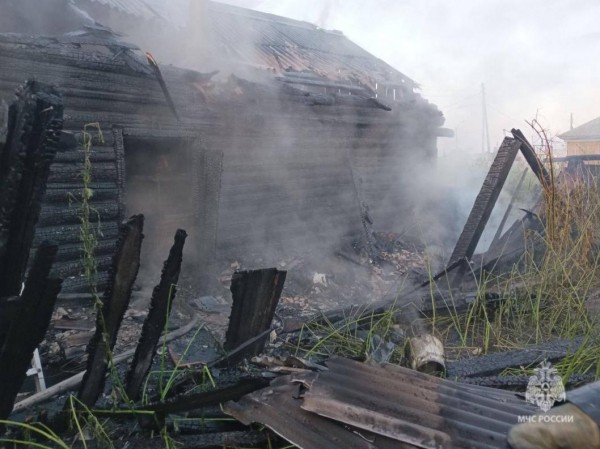 В сгоревшем доме села Вагай обнаружили погибшего мужчину