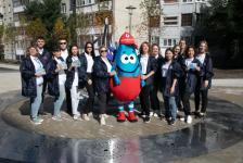 Бульвар  воды с сухим фонтаном и качелями открыли в Тюмени