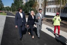 Бульвар  воды с сухим фонтаном и качелями открыли в Тюмени