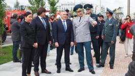 Бульвар Пожарных и спасателей торжественно открыли в Тюмени