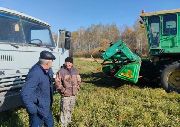 Две трети посевных площадей убрали аграрии Викуловского района 