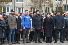 Сквер Добровольцев открыли на Московском тракте в Тюмени