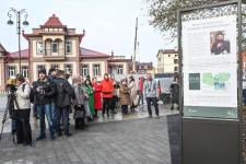 Сквер с историей географов открыли по улице Дзержинского в Тюмени