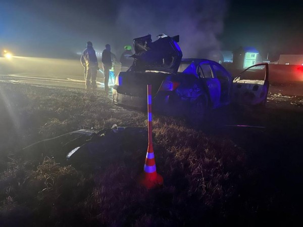 Автомобиль "Шевроле" сгорел на трассе Голышманово &mdash; Аромашево