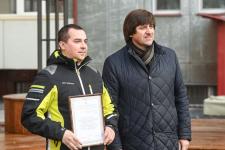 Сквер с историей географов открыли по улице Дзержинского в Тюмени