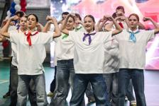 Модульный спортзал "Юность" открыли в Тюмени по федеральному проекту 