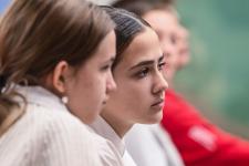 Участник программы "Время героев" Виктор Квасов пообщался с тюменскими школьниками Участник программы "Время героев" Виктор Квасов пообщался с тюменскими школьниками