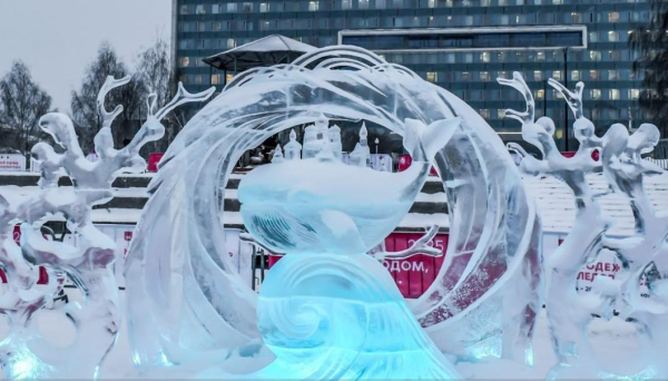 Команда из Тобольска победила в турнире по ледовой скульптуре в Перми