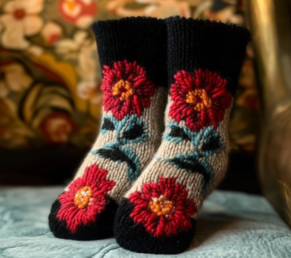 Носки с цветами тюменского ковра планирует выпускать Линария Брикнер Носки с цветами тюменского ковра планирует выпускать Линария Брикнер