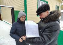 В селах Викуловского района проводят подворовые обходы на территориях вероятного подтопления