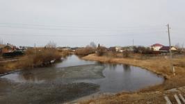 Временные земляные насыпи для защиты от паводка возвели на трассе в Абатском районе