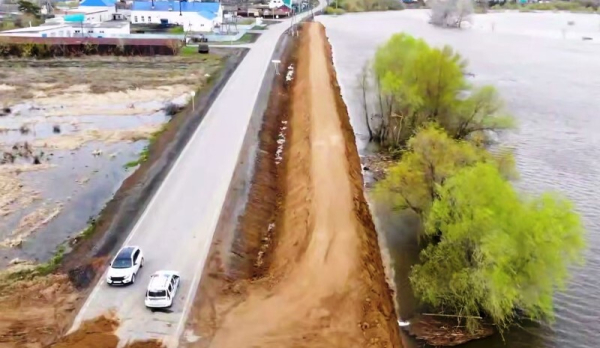 Уровень реки Ишим в селе Ильинка превысил отметку "опасное явление" на 15 см