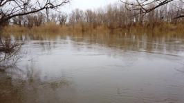 Временные земляные насыпи для защиты от паводка возвели на трассе в Абатском районе