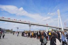 Исторический квест "Знамя Победы" стартовал на набережной Тюмени