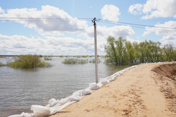 В Казанском районе уровень воды опустился ниже отметки "опасное явление"
