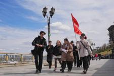 Исторический квест "Знамя Победы" стартовал на набережной Тюмени