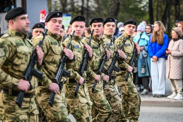 Состоялась репетиция торжественного прохождения войск Тюменского гарнизона Состоялась репетиция торжественного прохождения войск Тюменского гарнизона