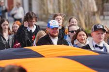 Исторический квест "Знамя Победы" стартовал на набережной Тюмени