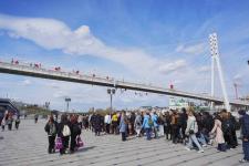 Исторический квест "Знамя Победы" стартовал на набережной Тюмени