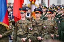 Состоялась генеральная репетиция торжественного прохождения войск Тюменского гарнизона