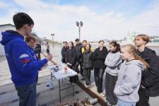 Исторический квест "Знамя Победы" стартовал на набережной Тюмени