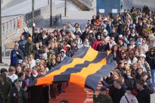 Исторический квест "Знамя Победы" стартовал на набережной Тюмени