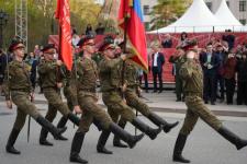 Состоялась генеральная репетиция торжественного прохождения войск Тюменского гарнизона