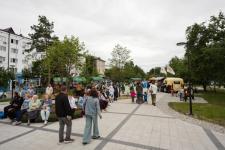 Обновленный сквер Славянский торжественно открыли в Тюмени