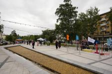 Обновленный сквер Славянский торжественно открыли в Тюмени