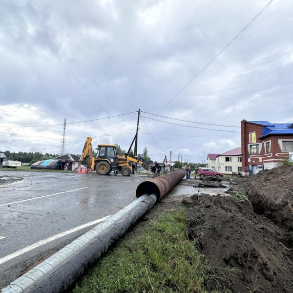 Сети теплоснабжения заменили по улице Октябрьской в Увате 