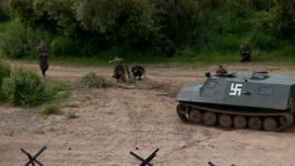 Масштабную реконструкцию &nbsp;"Ложной переправы" провели в Тюмени с участием авиации, водной и сухопутной техники 