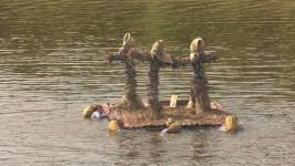 Масштабную реконструкцию &nbsp;"Ложной переправы" провели в Тюмени с участием авиации, водной и сухопутной техники 